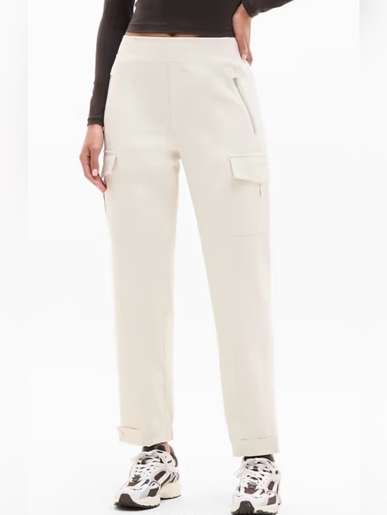 Athleta Pants - Athleta Endless High Rise Cargo Pant Cream Beige Size 10